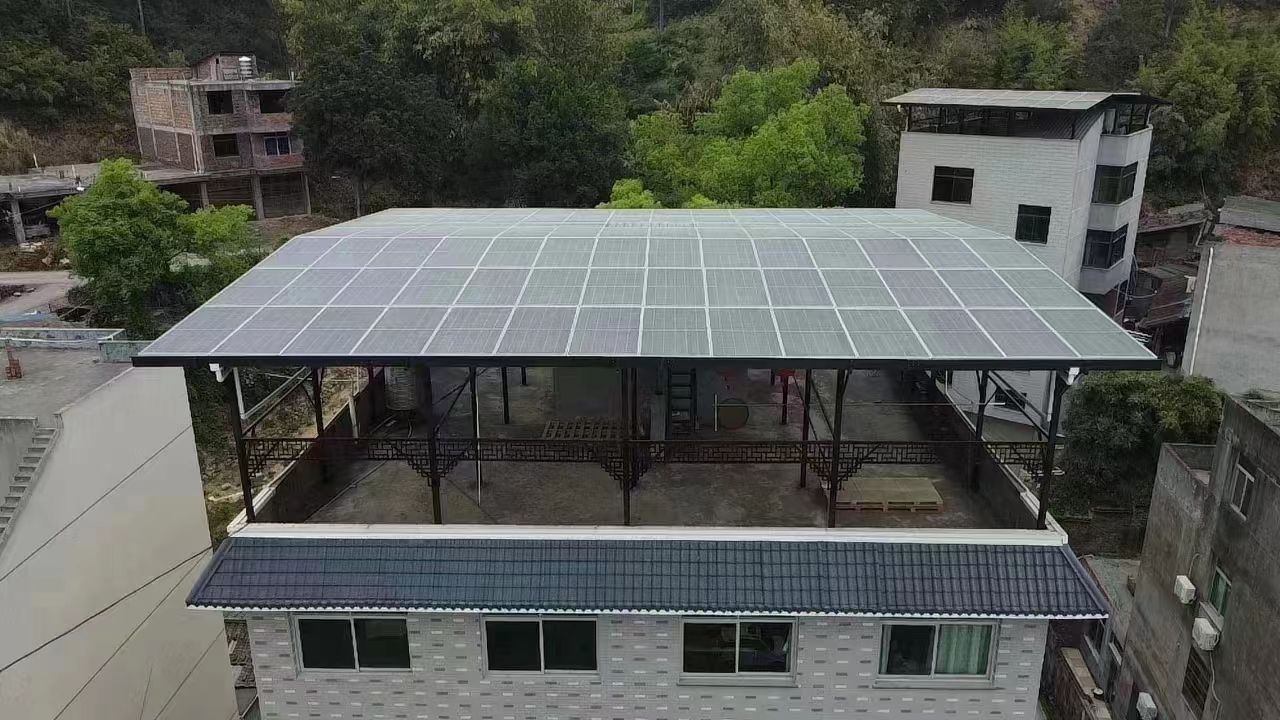 靖边15kw+10kwh自建别墅家庭光伏储能系统